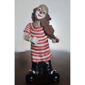 Vintage Gilde Handwerk Clown With Violin, Great Condition
